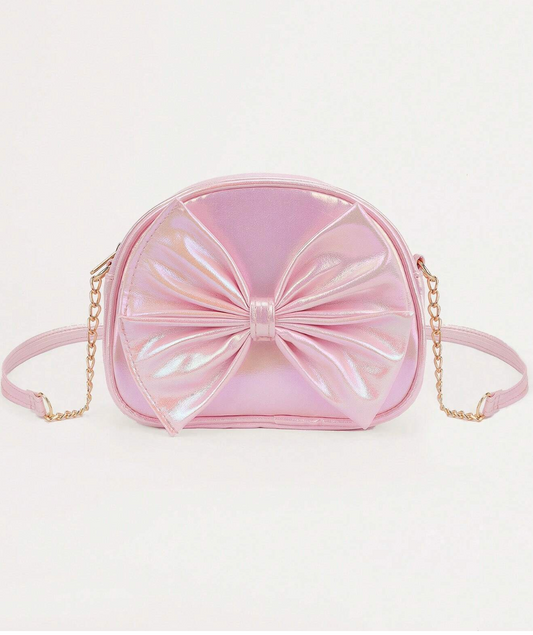 Bolso Bandolera Rosa con Moño