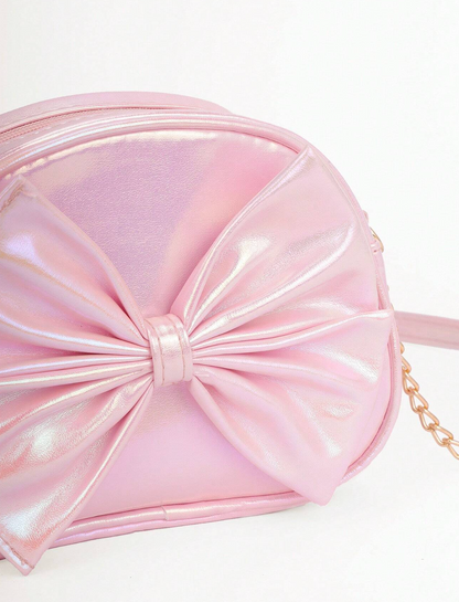 Bolso Bandolera Rosa con Moño
