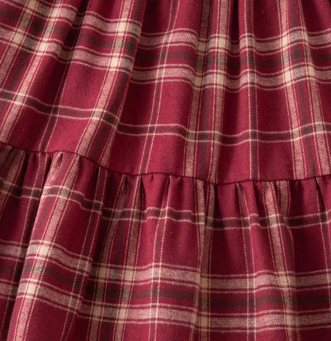 Vestido a Cuadros Rojo Romina