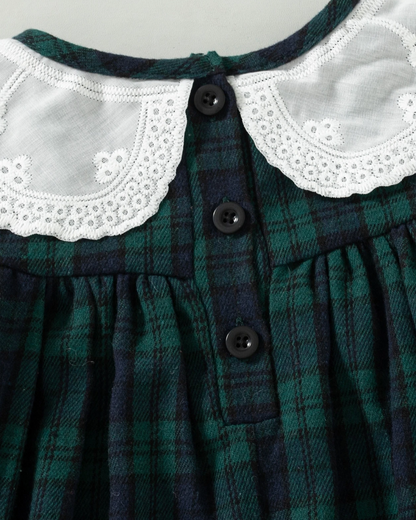Vestido Verde a Cuadros Dolores