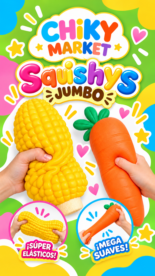 Squishi Jumbo Zanahoria y Elote CHIKY MARKET