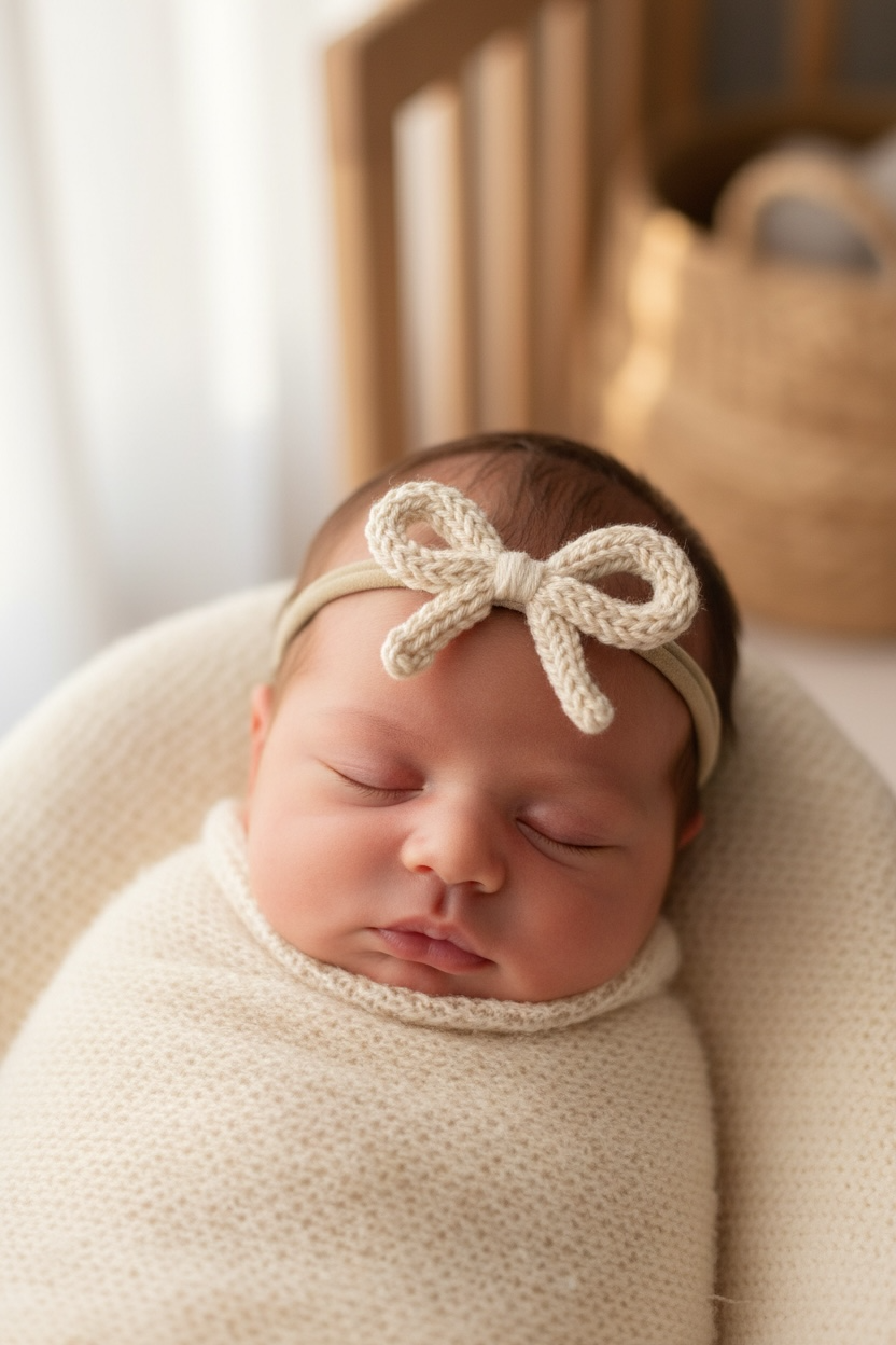 Bandita Soft Baby Micaela con moñito tejido - foto 11