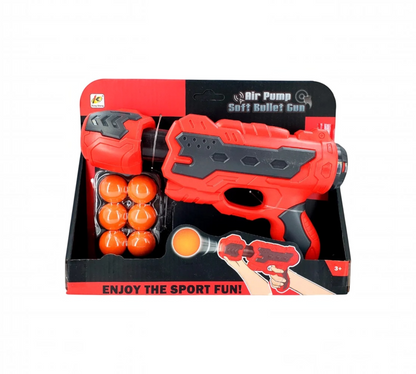 Pistola de Aire Air Pump Soft Bullet Gun con 6 Pelotas Suaves