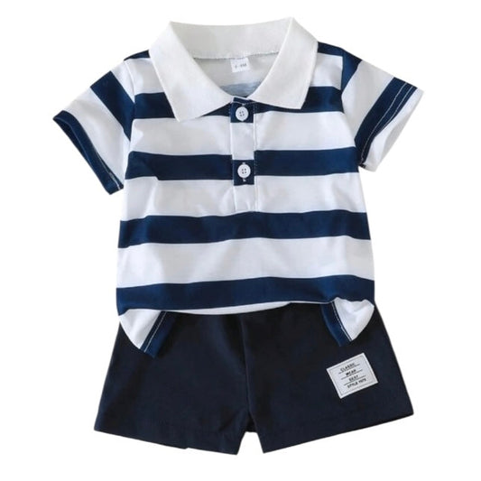 Conjunto Short y Camisa Rayas