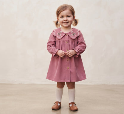 Vestido de Pana Rosa Yatzu