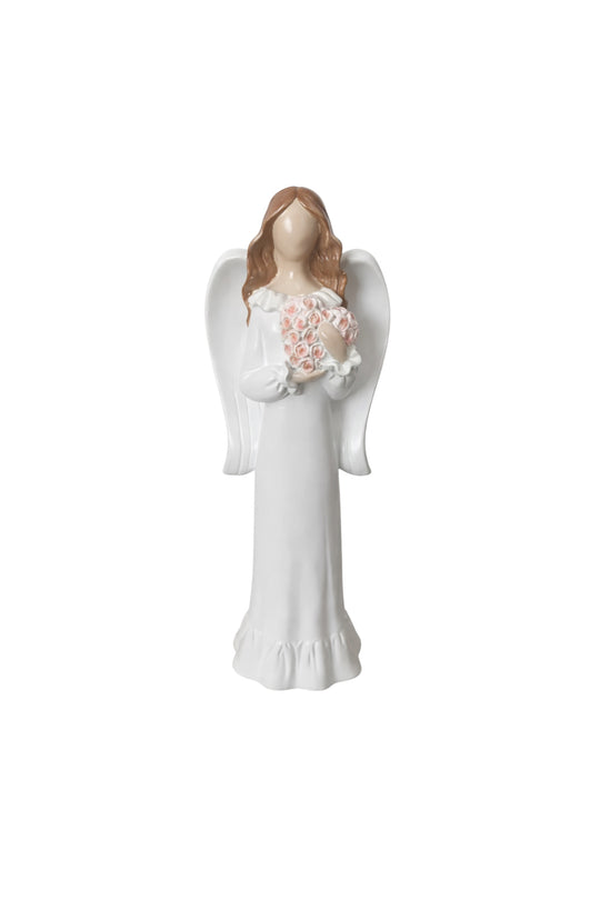 Niña Angel con Flores