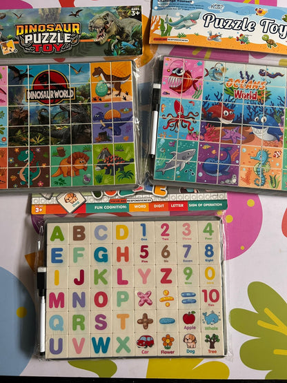 Rompecabezas Principiantes con Pintarron CHIKY MARKET
