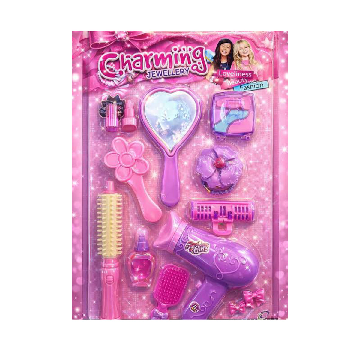Set de Belleza Fashion Girl con Secadora y Accesorios