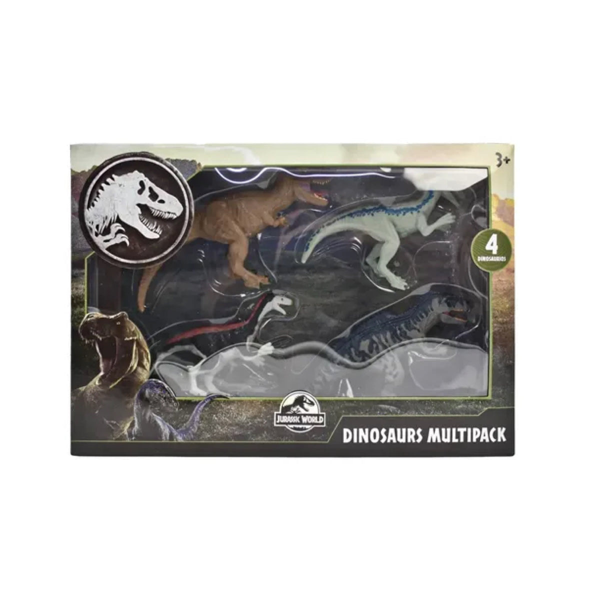 Jurassic World Dinosaurs Multipack Set de 4 Dinosaurios