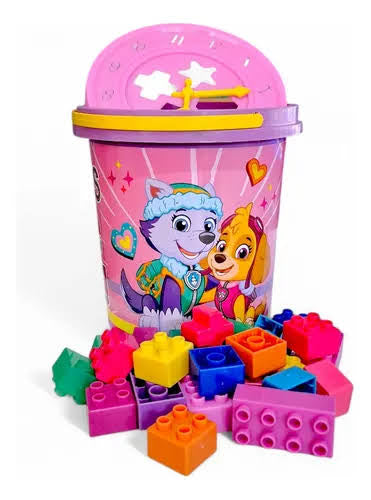 Cubeta Bloques Paw Patrol