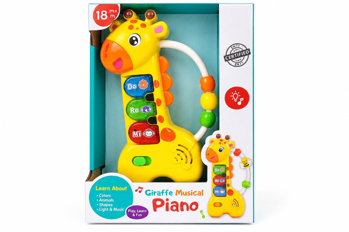 Piano Jirafa Didáctico con Luces y Sonidos