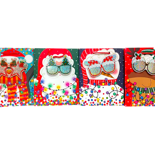 Bolsa de Regalo Lentes Navideños Mediana