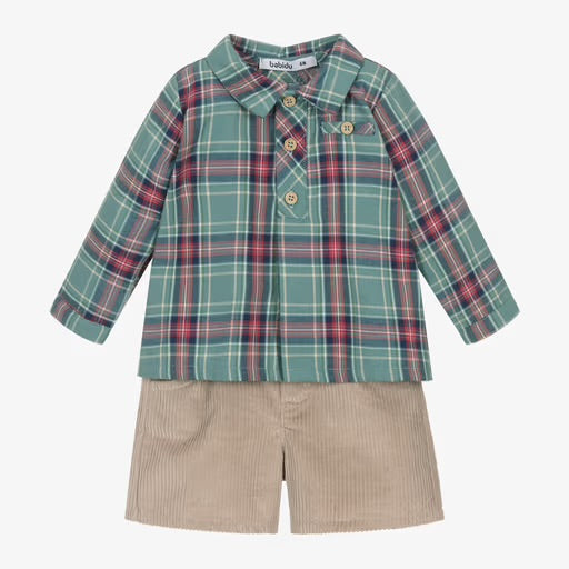 Pantalon Corto en Tartan PIno BABIDU