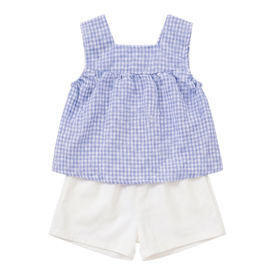 Conjunto 2 Piezas Verano Niña Cuadros