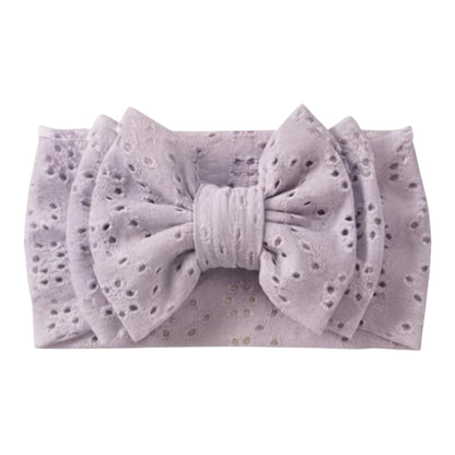 Diadema Bebé con Moño Calado