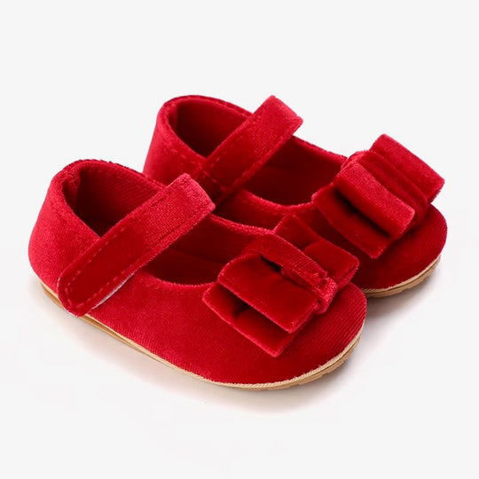 Zapatito Velvet Bebe Rojo