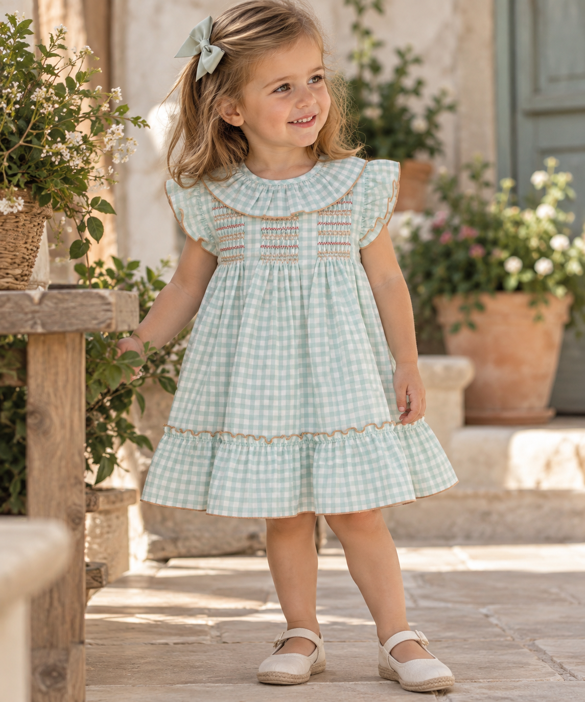Vestido Volante Cuello Latido BABIDU
