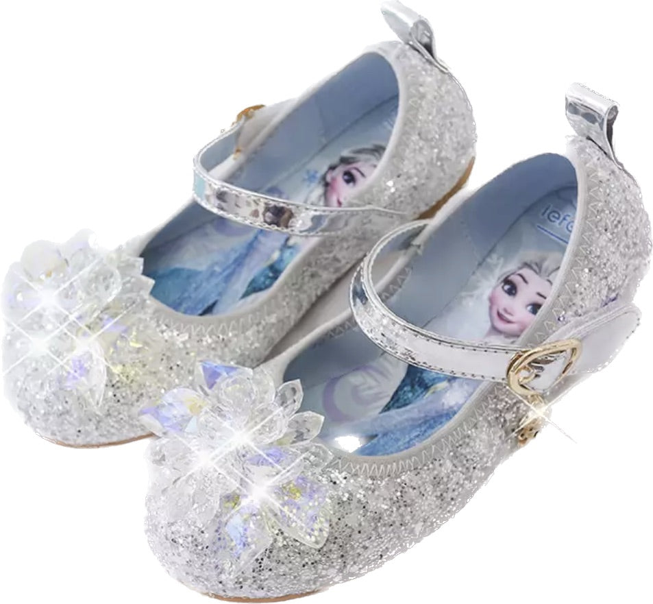 Zapatos de Elsa Frozen plata para niña